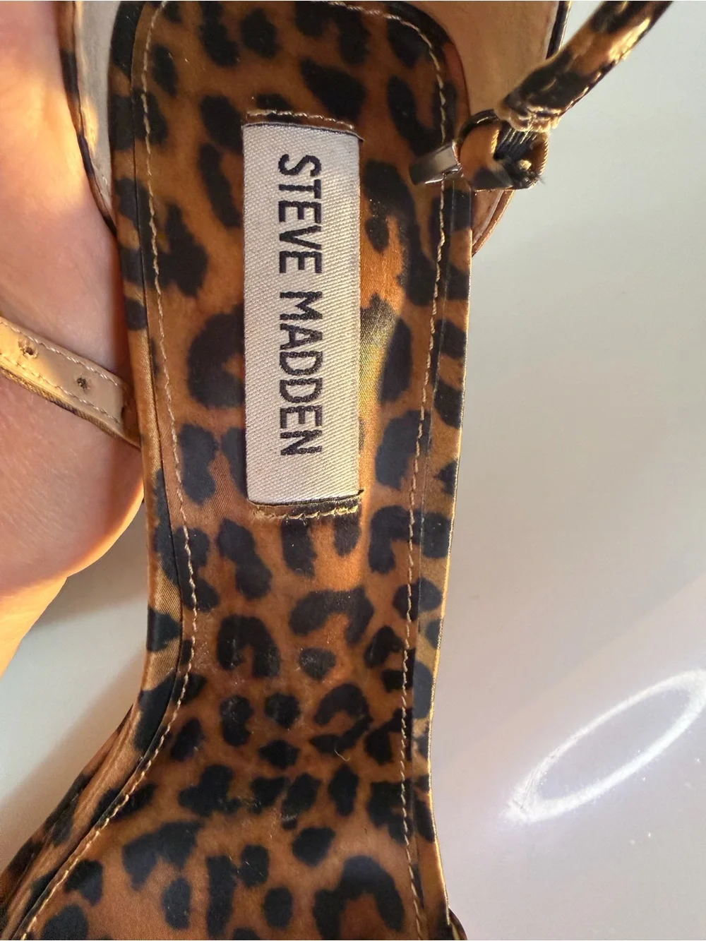 Steve Madden Veronika Leopard Print Platform Sandals - Size 8.5